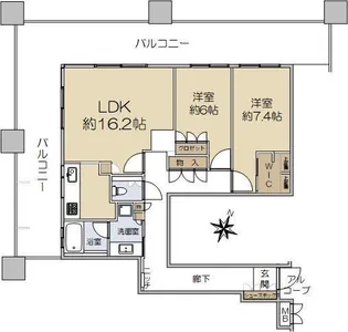 トア山手ザ・神戸タワー【29階】の間取り