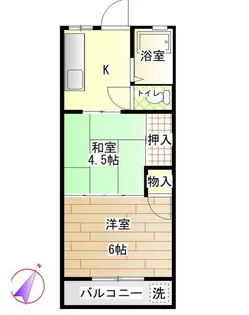 メゾンマツドA【2階】の間取り