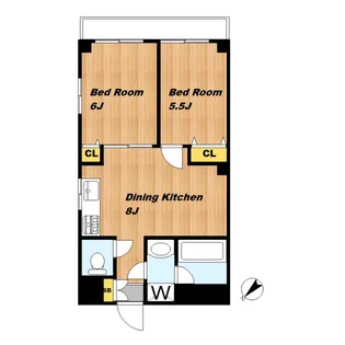 たけやビル【5階】の間取り