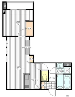 ベルリード北仙台【1階】の間取り