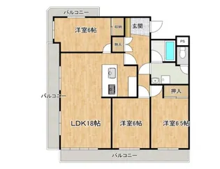 アーバン石坂【1階】の間取り