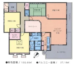 ぱすとらーれ目黒【3階】の間取り