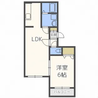 カトレア南郷II【2階】の間取り