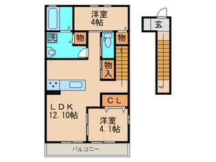 ONGA・MID【2階】の間取り