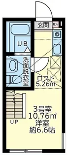 オムニア北里【2階】の間取り