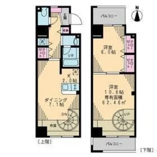 Cantabile【6階】の間取り