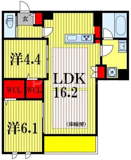 Victoire南流山【5階】の間取り