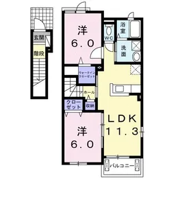 プレインカーサ5【2階】の間取り
