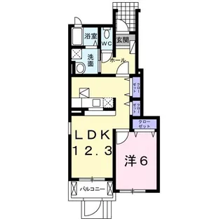 コンプリオ・カーサ【1階】の間取り