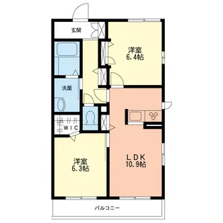 M’s shonandai B【2階】の間取り