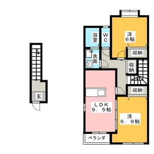 オアシス・せと【2階】の間取り