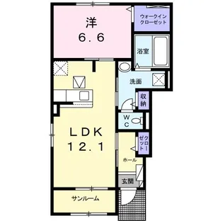 エリタージュ III【1階】の間取り