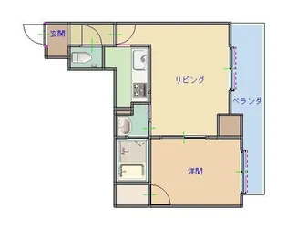 ウエストパーク佐世保【3階】の間取り