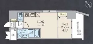 アルトヴィラ虎ノ門【11階】の間取り