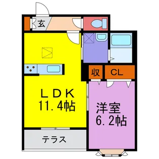 カルムリー福崎BC【1階】の間取り