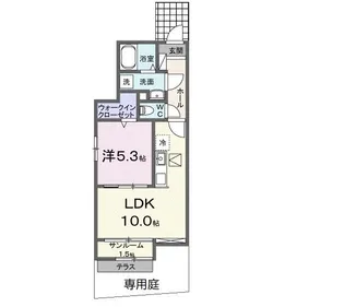 ソレイユ・ブリアン【1階】の間取り
