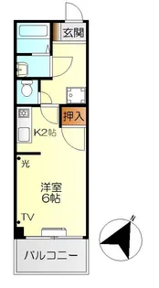 ライジングスクエア【4階】の間取り
