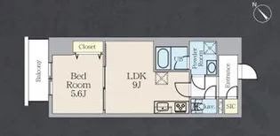 アルトヴィラ虎ノ門【5階】の間取り