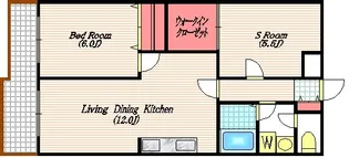 ドミール鹿島【1階】の間取り