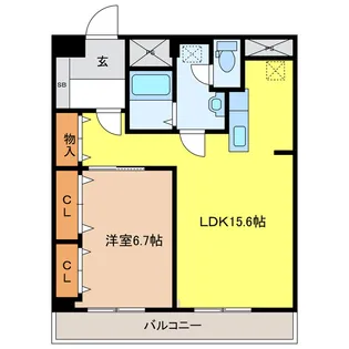 メゾン・サンカレッジ【4階】の間取り