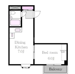 スカイコート西新宿【2階】の間取り