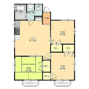 アーバンヒルズ下小林【2階】の間取り
