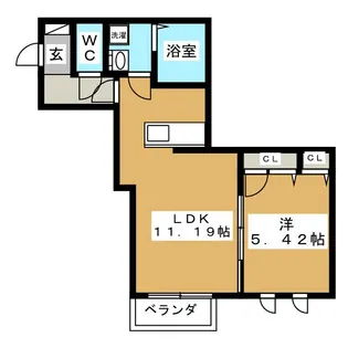 サザンテラス湘南茅ヶ崎【2階】の間取り