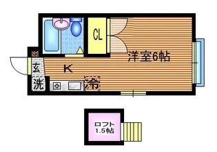 コーポグレープB【2階】の間取り