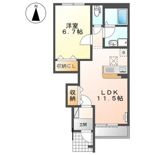 サン フォレスタ A【1階】の間取り