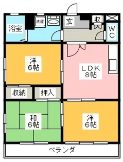 アネックス河和台【1階】の間取り