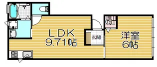 ホワイトハウス西宮【2階】の間取り