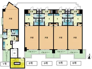 スワレーレ室見【4階】の間取り