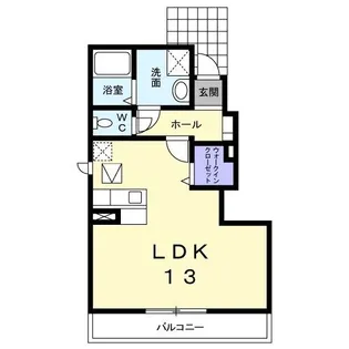 リバー ラック【1階】の間取り