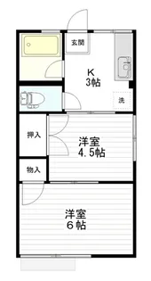 シティハイムつるがやII【1階】の間取り