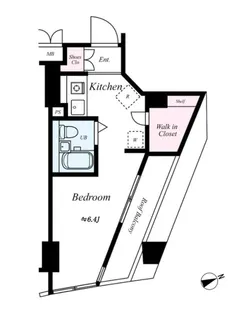 シンシア新宿落合【5階】の間取り