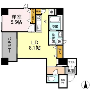 グランジット神田司町【8階】の間取り