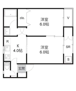 WING HILLS EAST【2階】の間取り