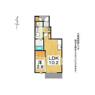 トホム酒蓋公園A【1階】の間取り