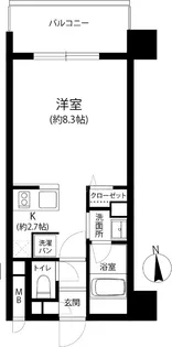 リフェスタ渡辺通【5階】の間取り