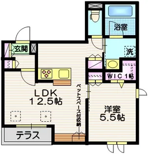 仮称 あざみ野1丁目メゾン【1階】の間取り
