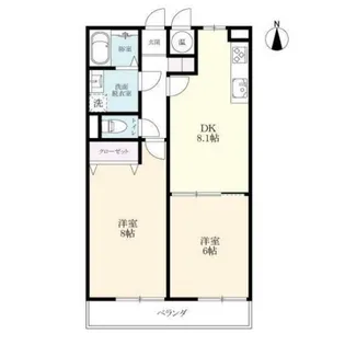 アムールH・K I【1階】の間取り