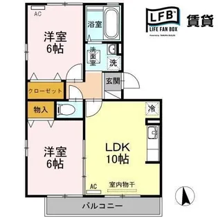 セントラル・メゾン A棟【3階】の間取り