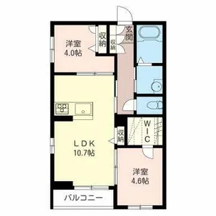 パルテノン【1階】の間取り