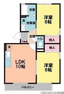 IS若葉B【3階】の間取り