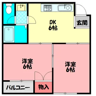 エトワルK【4階】の間取り