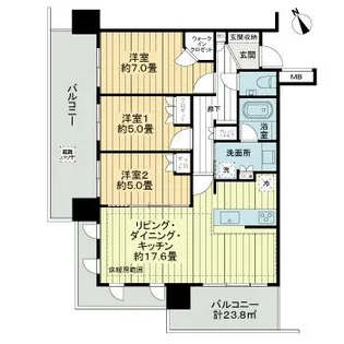 金澤雅壇【8階】の間取り