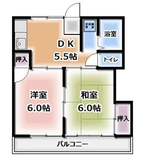 エクシード【1階】の間取り