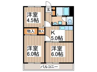 ビラージュビオレ・つきみ野【3階】の間取り