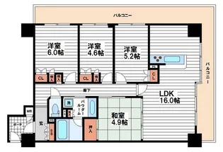 フロンティアタワー日本橋【10階】の間取り