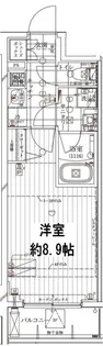 レガリス門前仲町パークサイド【4階】の間取り